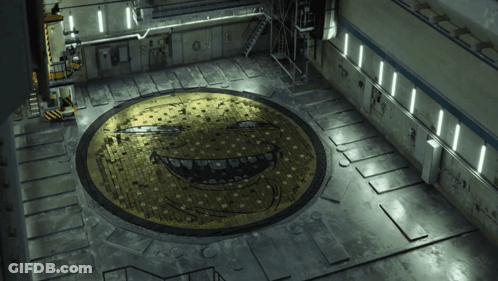 Smiley Face Painted On Floor GIF
