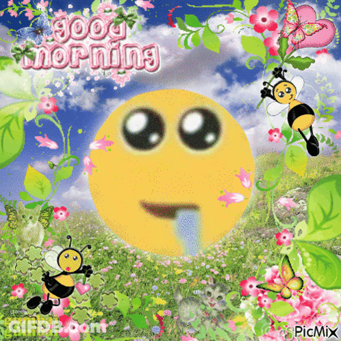 Smiley Face Saying Good Morning GIF