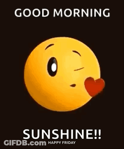 Smiley Face Saying Good Morning Sunshine GIF