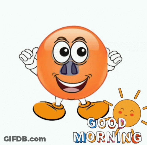 Smiley Face Saying Good Morning GIF