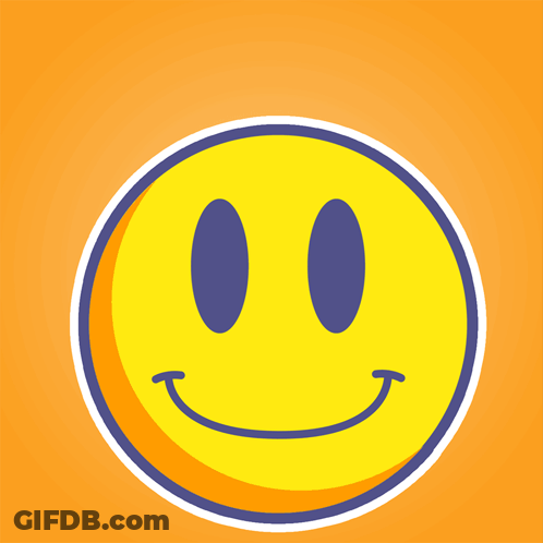 Smiley Face Saying Happy Thursday GIF