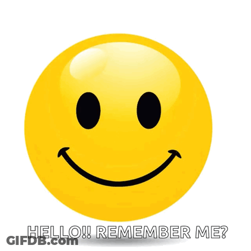 Smiley Face Saying Hello Remember Me GIF