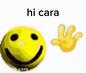 Smiley Face Saying Hi Cara GIF