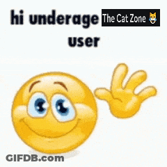 Smiley Face Saying Hi Underage User GIF