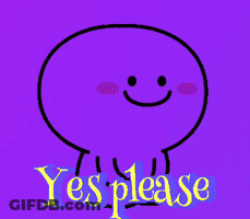 Smiley Face Says Yes Please GIF