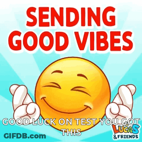 Smiley Face Sending Good Vibes GIF