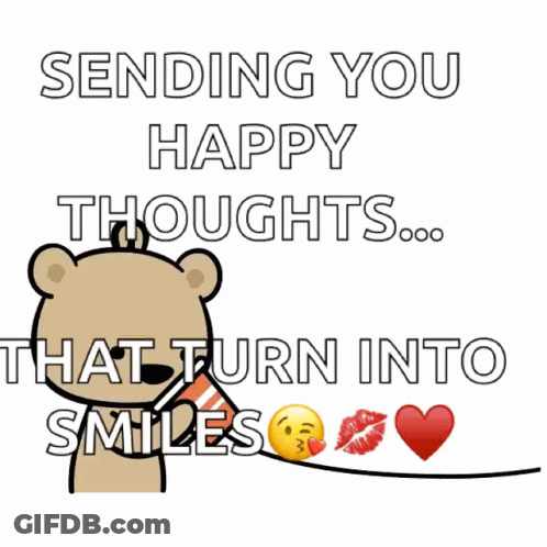 Smiley Face Sending Good Vibes GIF