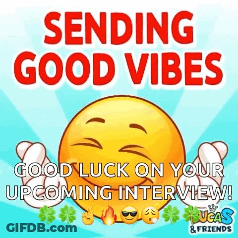 Smiley Face Sending Good Vibes GIF
