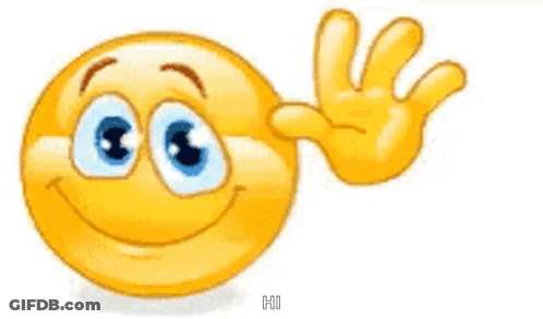 Smiley Face Smiling And Waving GIF