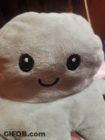 Smiley Face Stuffed Animal GIF