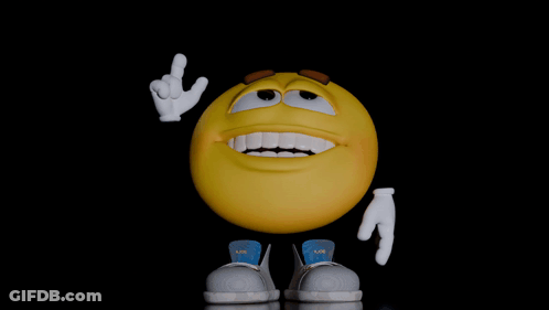 Smiley Face Wearing Jordan Shoes GIF