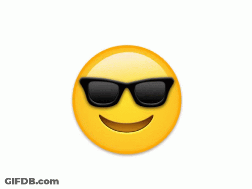 Smiley Face Wearing Sunglasses GIF