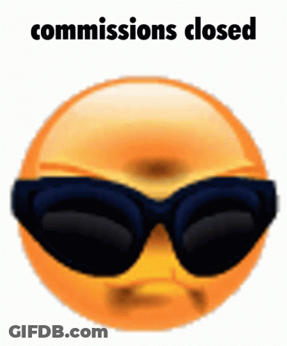 Smiley Face Wearing Sunglasses Commissions Closed GIF