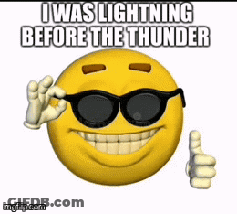 Smiley Face Wearing Sunglasses Giving Thumbs Up GIF