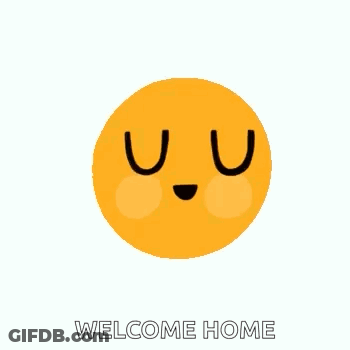 Smiley Face Wearing Sunglasses Welcome Home GIF