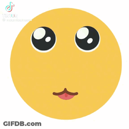 Smiley Face With Big Eyes And Tongue GIF