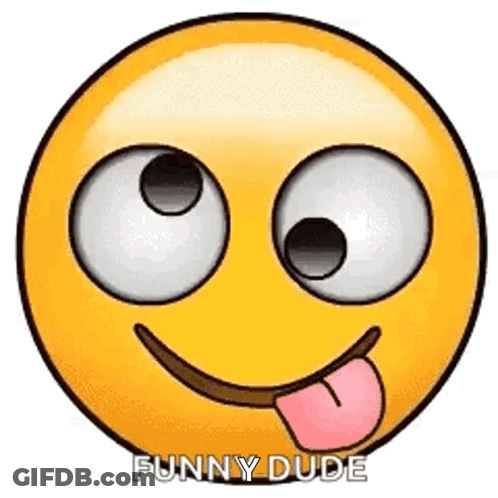 Smiley Face With Big Eyes And Tongue Out GIF