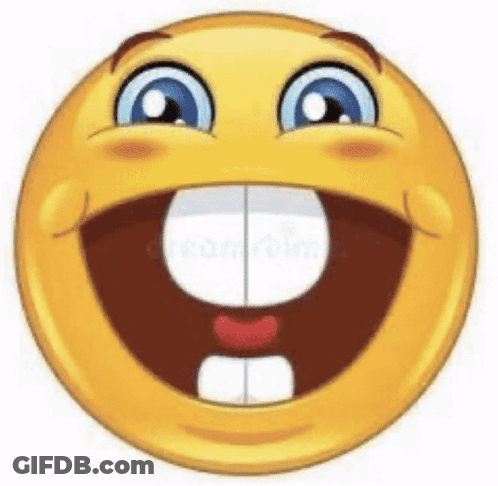 Smiley Face With Big Smile And Teeth GIF