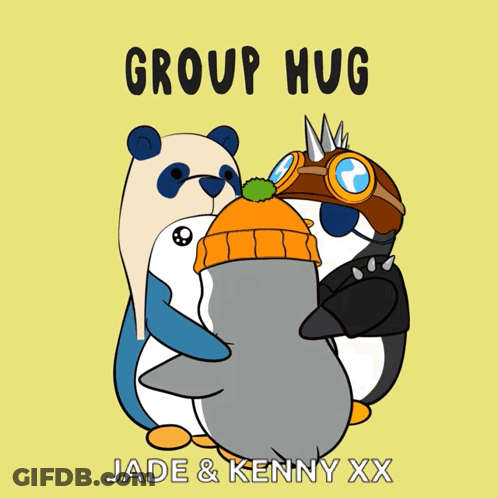 Smiley Face With Hearts Hugs N Kisses GIF