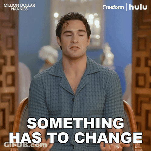 Smiley Face With Pencil Crossed Through Saying Positive Change GIF