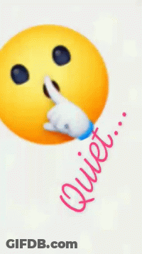 Smiley Face With Quiet Text GIF