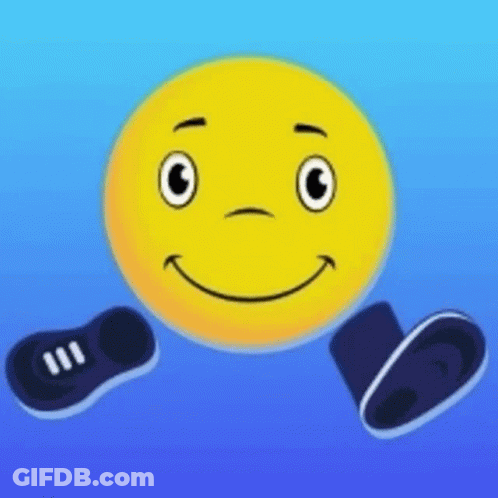 Smiley Face With Shoes GIF