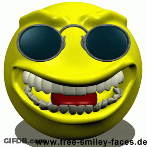 Smiley Face With Sunglasses Free-Smiley-Faces.de GIF