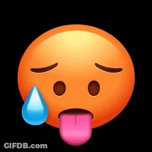 Smiley Face With Tear And Pink Tongue GIF