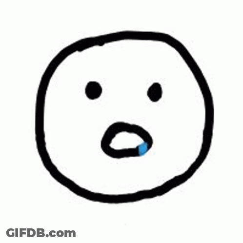 Smiley Face With Tear From Nose GIF