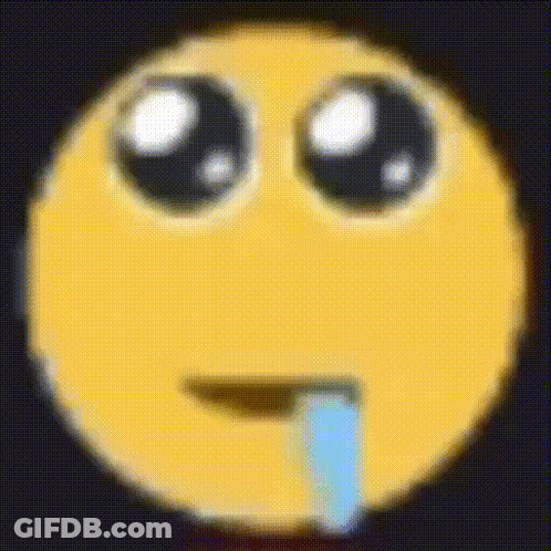 Smiley Face With Tear GIF