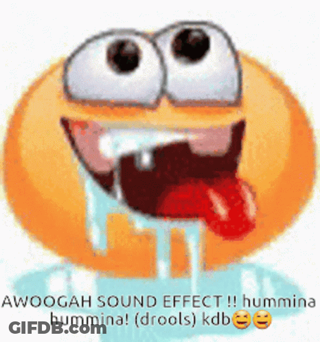 Smiley Face With Tongue And Awoogah Sound GIF