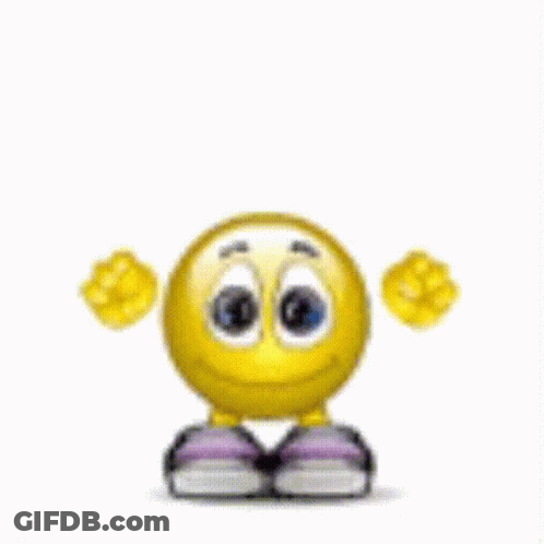 Smiley Face With Twins Speech Bubble GIF
