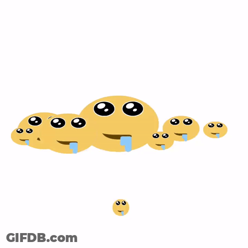 Smiley Faces Crying Tears GIF