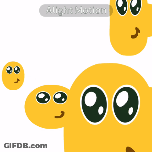 Smiley Faces With Alight Motion Sticker GIF