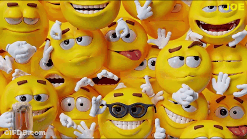 Smiley Faces With Word Joe GIF