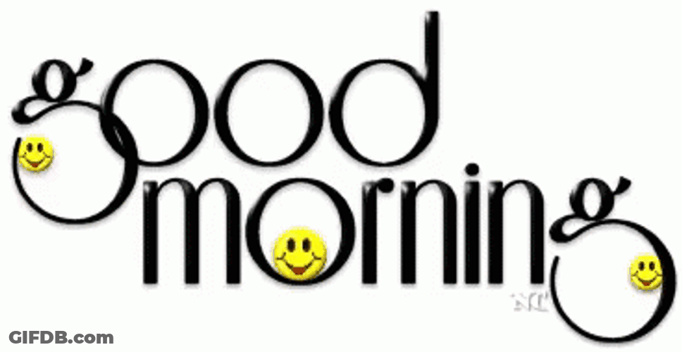 Smiley Good Morning Emoji GIF