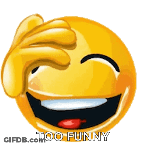 Smiley Laughing Too Funny Covering Face GIF