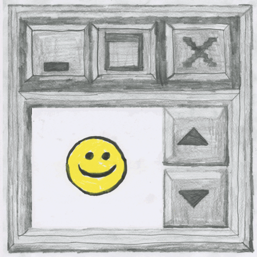 Smiley Scrolling Animation GIF