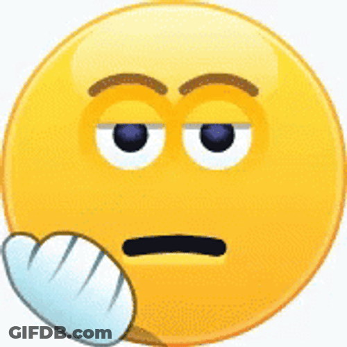 Smiley Shake My Head GIF