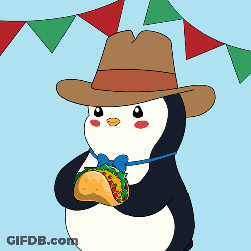 Smiley Taco With Arms And Legs GIF