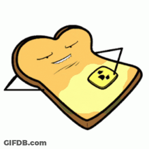 Smiley Toast Slice GIF
