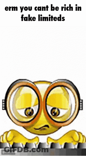 Smiley With Glasses Typing And Saying You Cant Be Rich In Fake Limiteds GIF