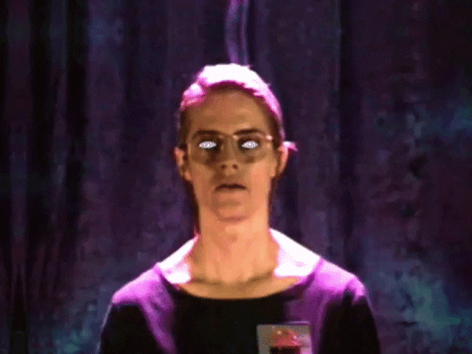 Smiling And Tripping Woman GIF