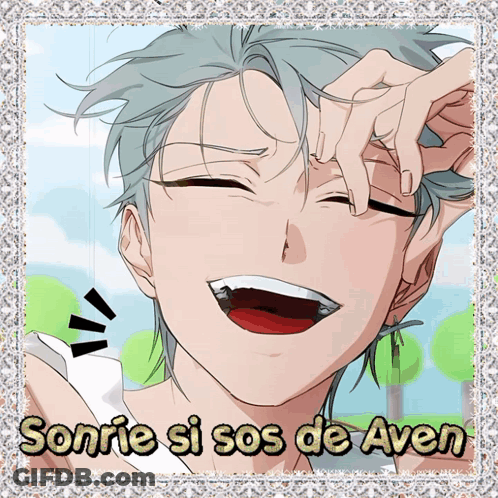 Smiling Anime Character Sonrie Si Sos De Aven GIF