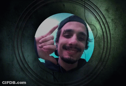 Smiling Bearded Man In Circle GIF