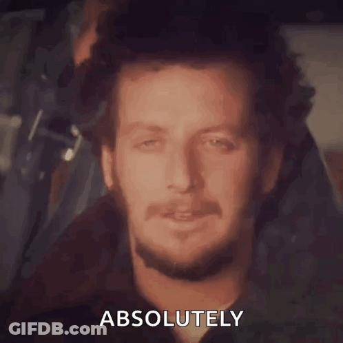 Smiling Bearded Man With Absolutely GIF