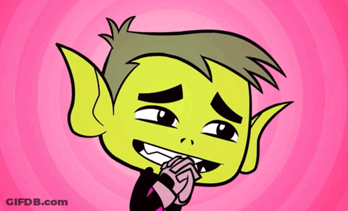 Smiling Cartoon Character Covering Mouth GIF