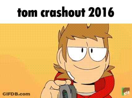 Smiling Cartoon Holding Mouse Tom Crashout 2016 GIF