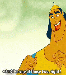 Smiling Cartoon Saying And I'm One Of Those Two Right GIF