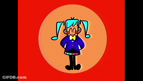Smiling Cartoon Saying It's Me GIF